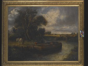 Barge sur le canal