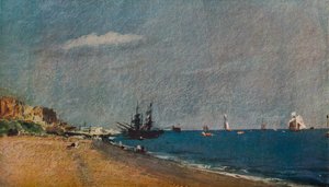 Plage de Brighton, avec des colliers, 1824 - John Constable