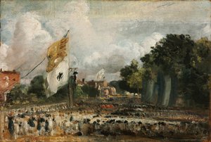 Célébration de la paix générale de 1814 à East Bergholt - John Constable