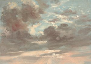 Étude de nuages : coucher de soleil orageux - John Constable