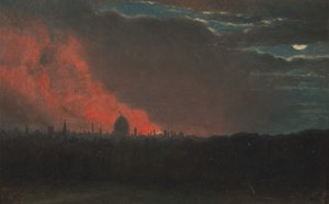 Incendie à Londres vu de Hampstead, 16 octobre 1834 - John Constable