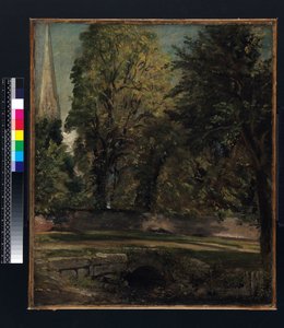 Cathédrale de Salisbury Vue au-dessus du Mur du Close - John Constable