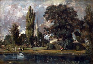 Cathédrale de Salisbury et Leadenhall depuis la rivière Avon, 1820 - John Constable