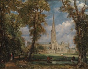 Cathédrale de Salisbury depuis les jardins de l