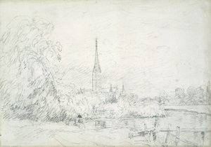 Cathédrale de Salisbury depuis le nord-ouest, 1829 - John Constable