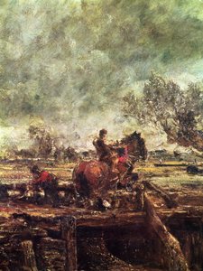 Étude pour Le Cheval sautant (détail) - John Constable