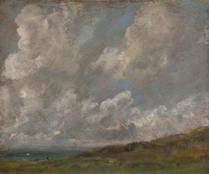 Étude de nuages sur un paysage, vers 1821-22