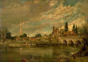 Le pont de Harnham et la cathédrale de Salisbury, vers 1820 - John Constable