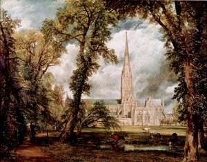 La Cathédrale de Salisbury vue des Jardins de l
