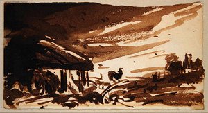 Le coq à la porte de la grange, vers 1833 - John Constable