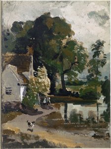 La maison de Willy Lott, près du moulin de Flatford - John Constable