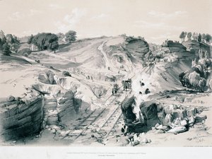 Explosion de rochers, Linsdale, Buckinghamshire, années 1830