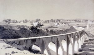 Mur de la gare de Camden Town, 14 octobre 1836 - John Cooke Bourne