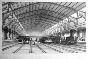 Gare de Bristol, 1846 - John Cooke Bourne