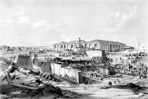 Construction de la Maison de la Machine Stationnaire, Camden Town, 26 avril 1837 - John Cooke Bourne