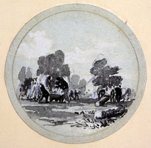 Nettoyage, chemin de fer de Londres et Birmingham, vers 1838 - John Cooke Bourne