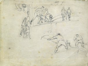 Construction du chemin de fer de Londres à Birmingham, vers 1835 - John Cooke Bourne