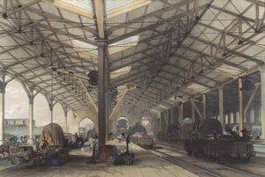 Hangar à marchandises, Bristol, Great Western Railway, 1846