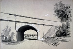 Pont oblique, Boxmoor, Hertfordshire, 12 juin 1837 - John Cooke Bourne