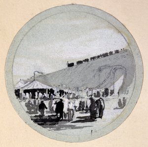 Ouverture, chemin de fer de Londres et Birmingham, vers 1838 - John Cooke Bourne