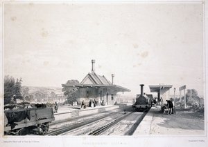Gare de Pangbourne, 1846 - John Cooke Bourne