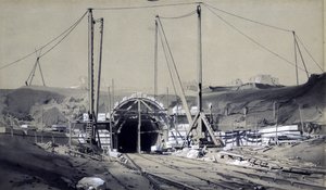 Tunnel de Primrose Hill, avril 1837 - John Cooke Bourne