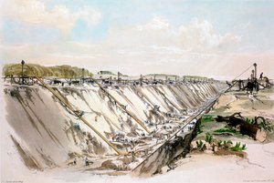 Tring cutting, chemin de fer de Londres et Birmingham, 17 juin 1837, 1839 - John Cooke Bourne