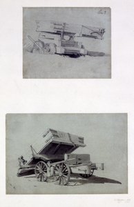 Deux exemples de wagons basculants des entrepreneurs, années 1830 - John Cooke Bourne