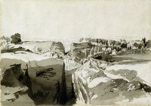 Vue du sommet du tunnel, Linslade, Buckinghamshire, 12 octobre 1837 - John Cooke Bourne