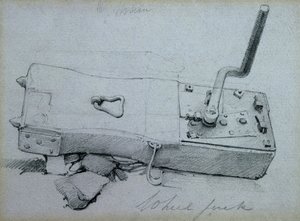 Cric de roue, années 1830 - John Cooke Bourne