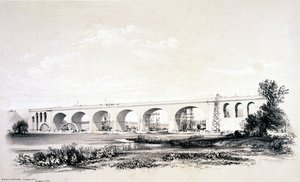 Viaduc de Wolverton, août 1837 - John Cooke Bourne