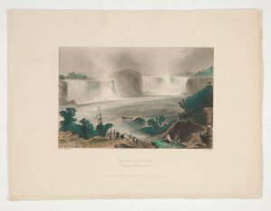 Chutes du Niagara (Près de Clifton House), illustration pour Nathaniel Parker Willis - John Cousen