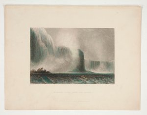 Chutes du Niagara depuis le Ferry, illustration pour Nathaniel Parker Willis - John Cousen