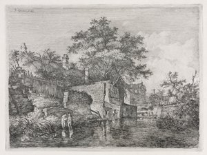 Façade des nouveaux moulins - John Crome