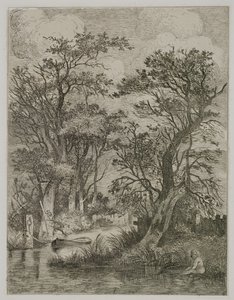 Scène de rivière, pub. par J. & W. Freeman, 1821