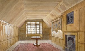 Intérieur de la salle du conseil dans la Tour Blanche, Tour de Londres, Stepney, Londres, 1883 - John Crowther