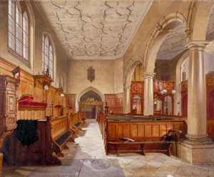 Intérieur de la chapelle de Charterhouse, Londres, 1885 - John Crowther