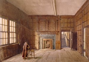 Vue intérieure de la chambre de Sir John Spencer à Canonbury House, Islington, Londres - John Crowther