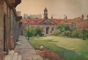 Maisons de retraite Lady DAcres, façade du jardin, vers 1880 1926 - John Crowther