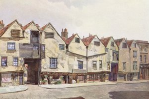 Londres perdu : anciens logements dans la rue Bermondsey