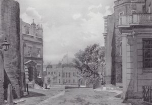 Londres perdu : Whitehall Yard, maison de Vanbrugh en arrière-plan - John Crowther