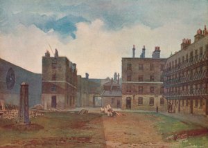 Prison de la Reine Bench - La cour des prisonniers, Borough High Street, Southwark, Londres, 1879 - John Crowther