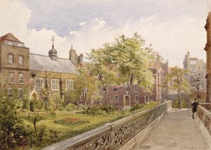 Staple Inn Hall depuis le jardin, 1882 - John Crowther