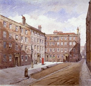Vue de Brick Court, Middle Temple, Londres, 1882 - John Crowther