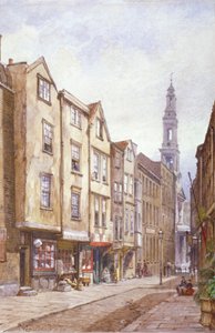 Vue de Drury Court, en direction de St Mary le Strand, Westminster, Londres, 1882