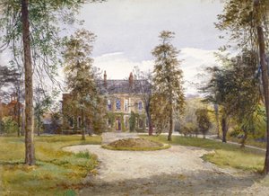 Vue de Stockwell Park House depuis le jardin, Lambeth, Londres