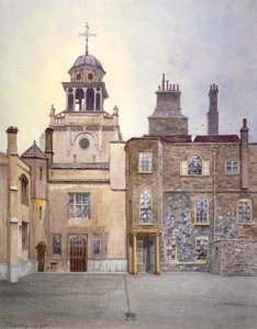 Vue du côté nord de la tour de la chapelle, Charterhouse, Londres, 1885 - John Crowther