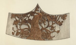 Sculpture de poupe de paon - John Davis