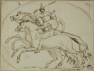 Deux guerriers à cheval - John Deare