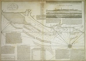 Nouvelle et correcte carte de la côte maritime, des lumières d